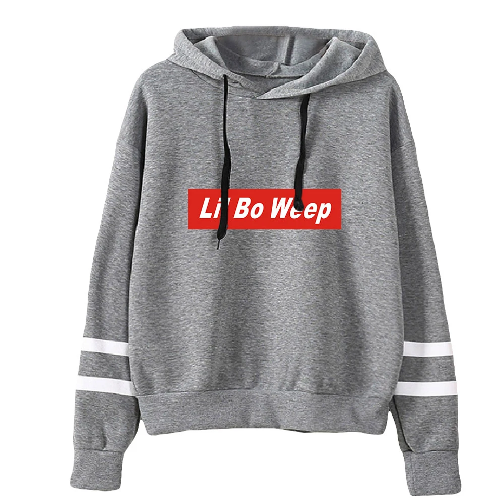 Rip Lil Bo Weep Hoodie Unisex Pocketless Parallel Bars Mouw Sweatshirt Heren Dames Hoodies Pop Zangeres Rust In Vrede Kleding