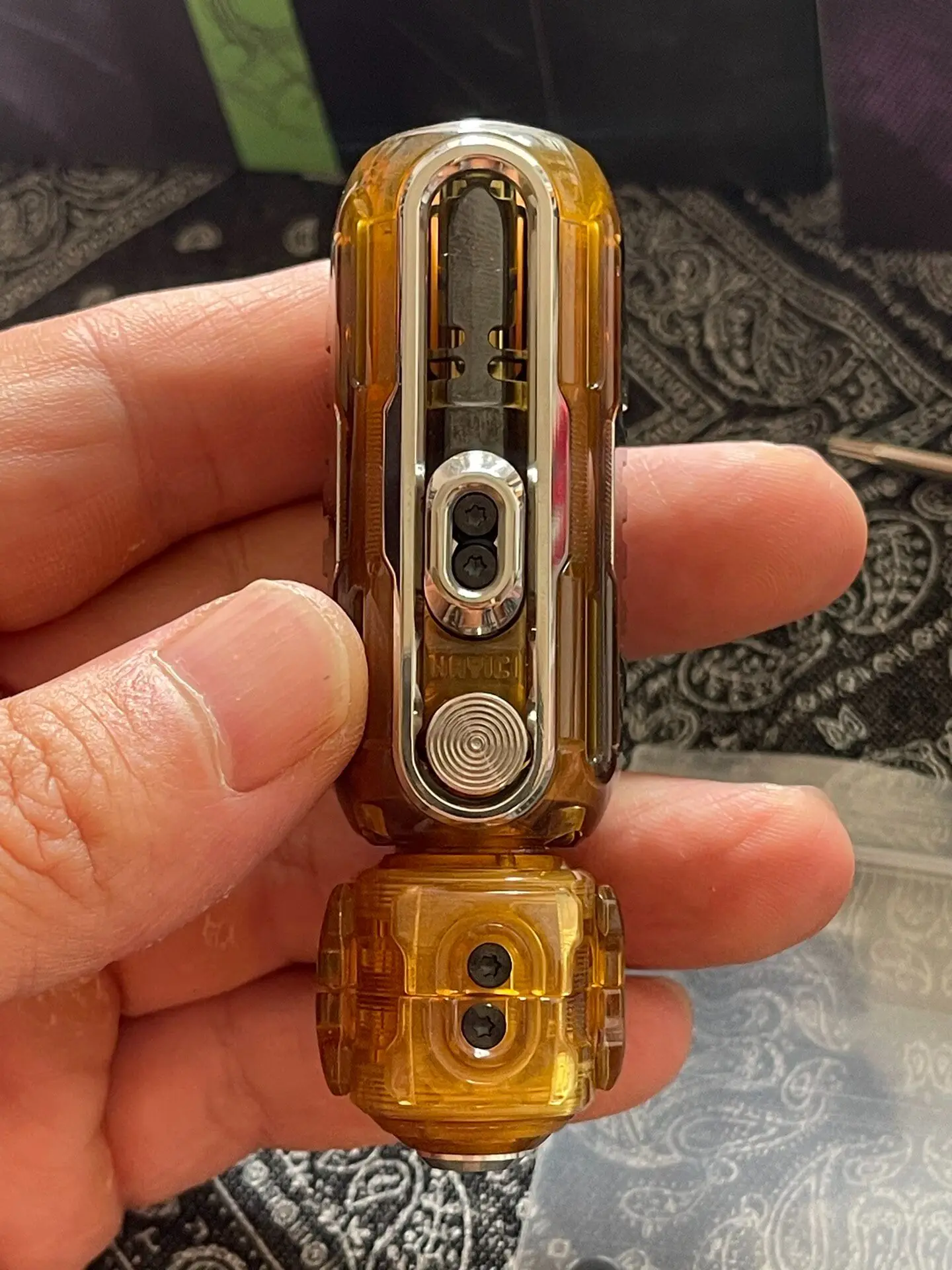 Used EDC MUYICI PEI Heavy Gunner Shaker Particle EDC Decompression Toy