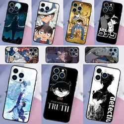 Detective Conan Case For iPhone 16 15 13 12 11 14 Pro Max Mini X XR XS Max Plus Bumper Back Cover