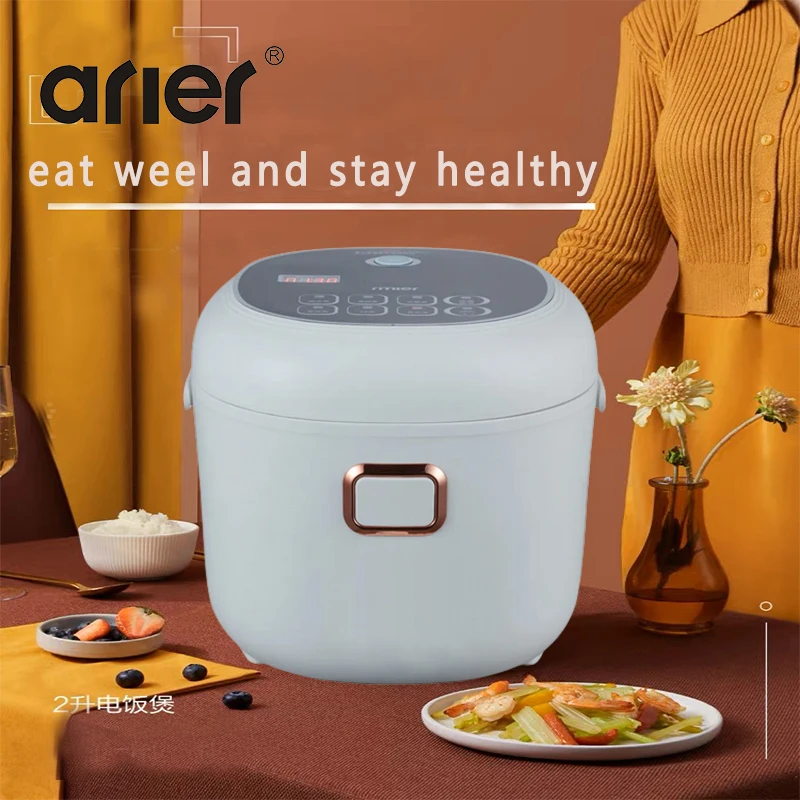 Arier Rice Cooker 2L 12-24V 220V Car Truck Home Dual Use Mult-ifunction Appliance for Camping White Russian Menu     Arier R