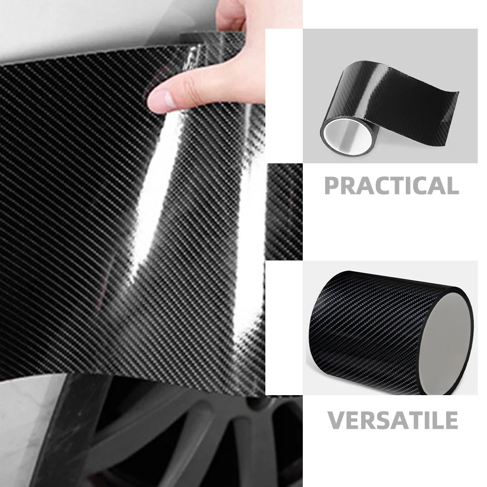 

5D Carbon Fiber Car Door Edge Protector Tape Anti Scratch Rust Proof Auto Door Sill Guard for Cars Suvs Trucks Vinyl Wrap Film