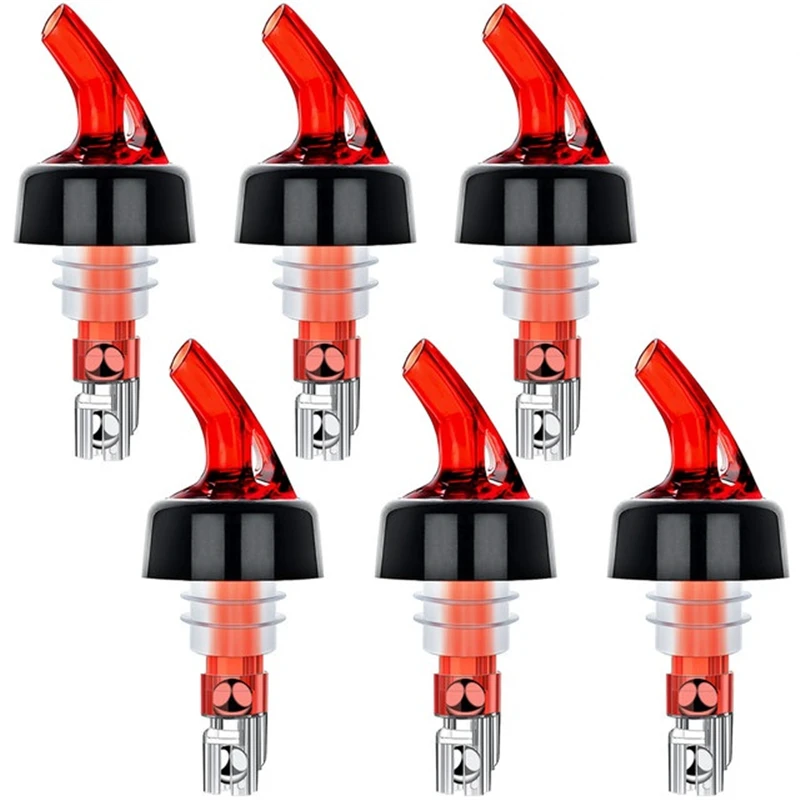 

6pcs 30ml Automatic Measured Bottle Pourer Quick Shot Spirit Drinks Wine Cocktail Dispenser Bar Accessory Wine Pourer