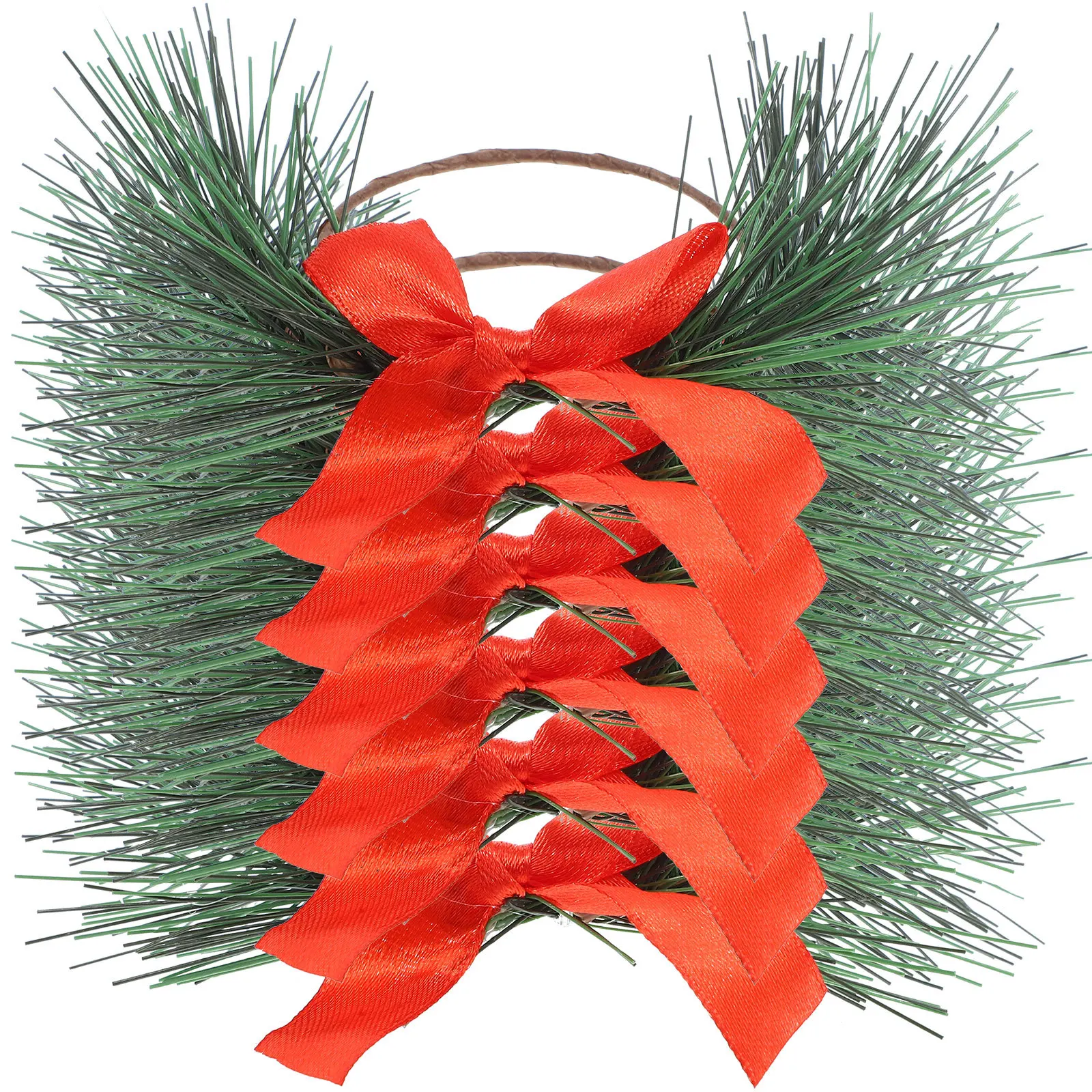 

6Pcs Simulated Wreath for Greenery Rings Decor Holiday Xmas Party Supplies Door Wall Hanging Festive Table