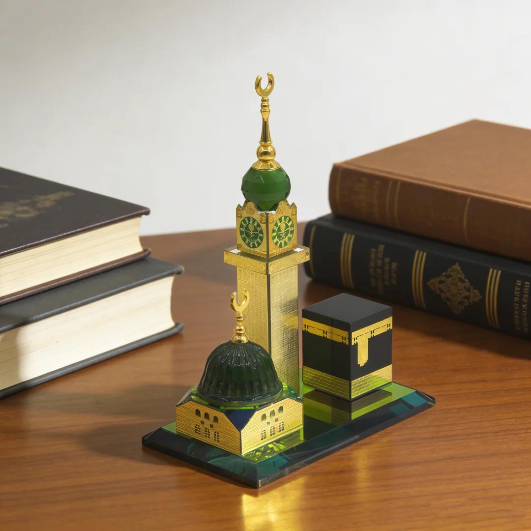 Three-piece set of Arabic relief resin clocks, drop-resistant, wear-resistant, complete commemorative clocks