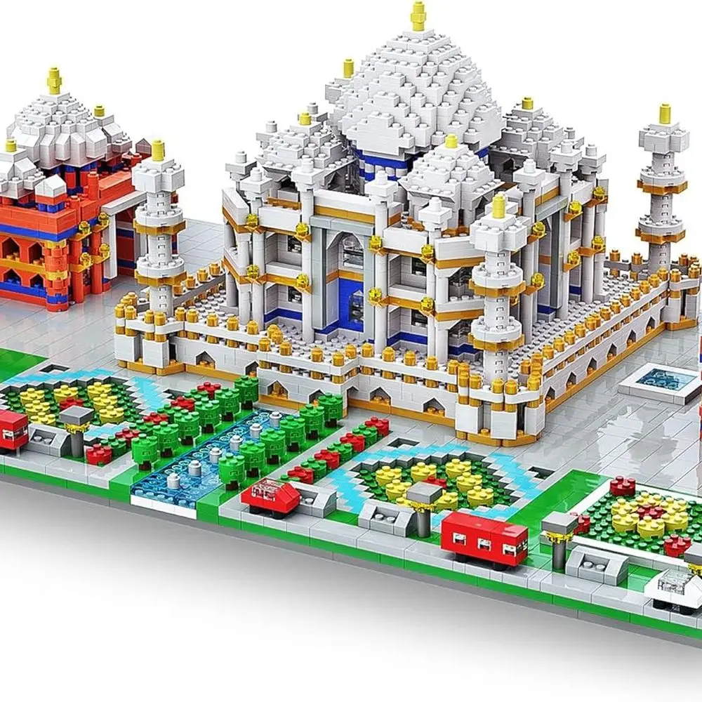 Taj Mahal Micro Blocks Kit: 5477-Piece Architecture Toy for Kids & Adults