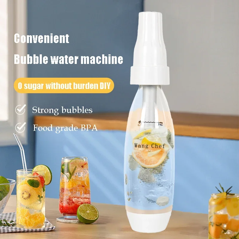Portable Soda Sparkling Water Machine Carbonated Beverage Juice Maker Summer Party Bar Homemade Cold Drink Machine Water Bottle