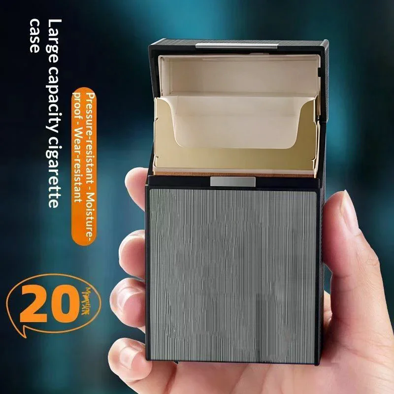 Metal Cigarette Case 20 Cigarette Capacity Crush Proof For Daily Commute Outdoor Use