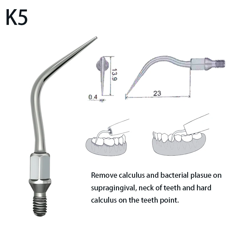 Vvvdental końcówki skalera pneumatycznego ze skalerem powietrznym usuwają kamień dziąsłowy, płytkę nazębną i twarde przedmioty dla akcesoriów