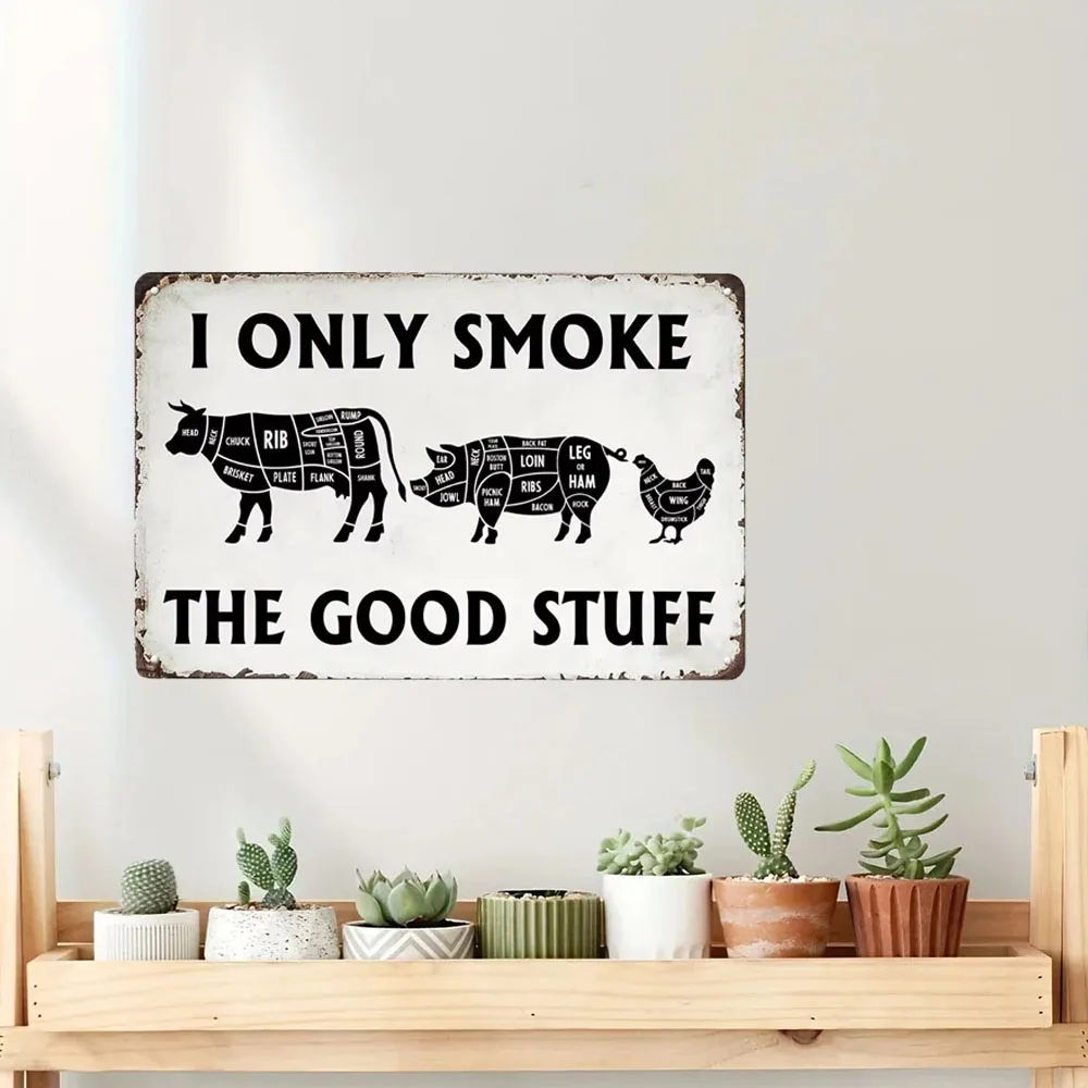 1pc Elegant BBQ Tin Sign 