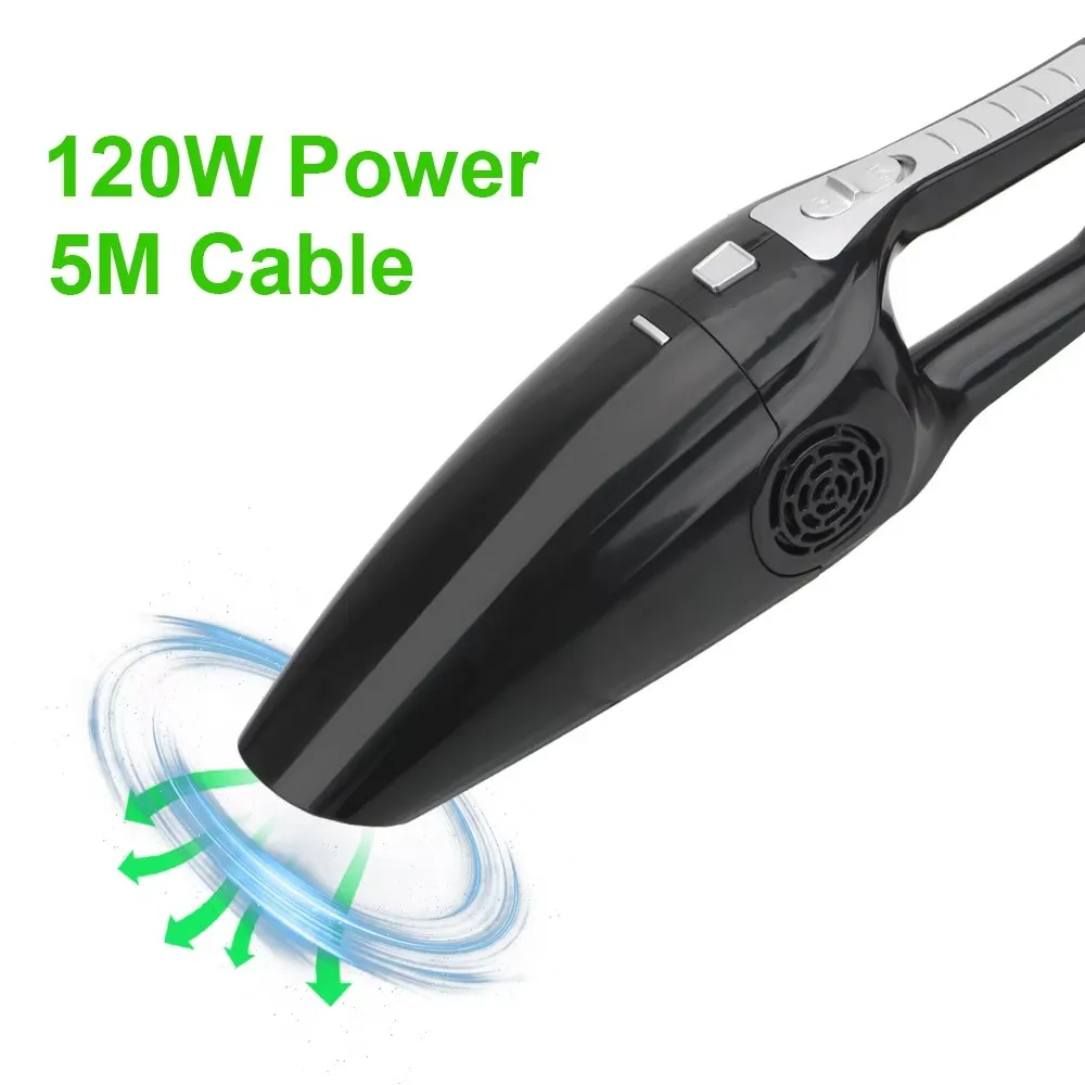 Portable Car Vacuum Cleaner High Suction Dry and Wet Dual-use Vacuum Powerful Mini Vacuum Cleaner Suitable for Car Interiors