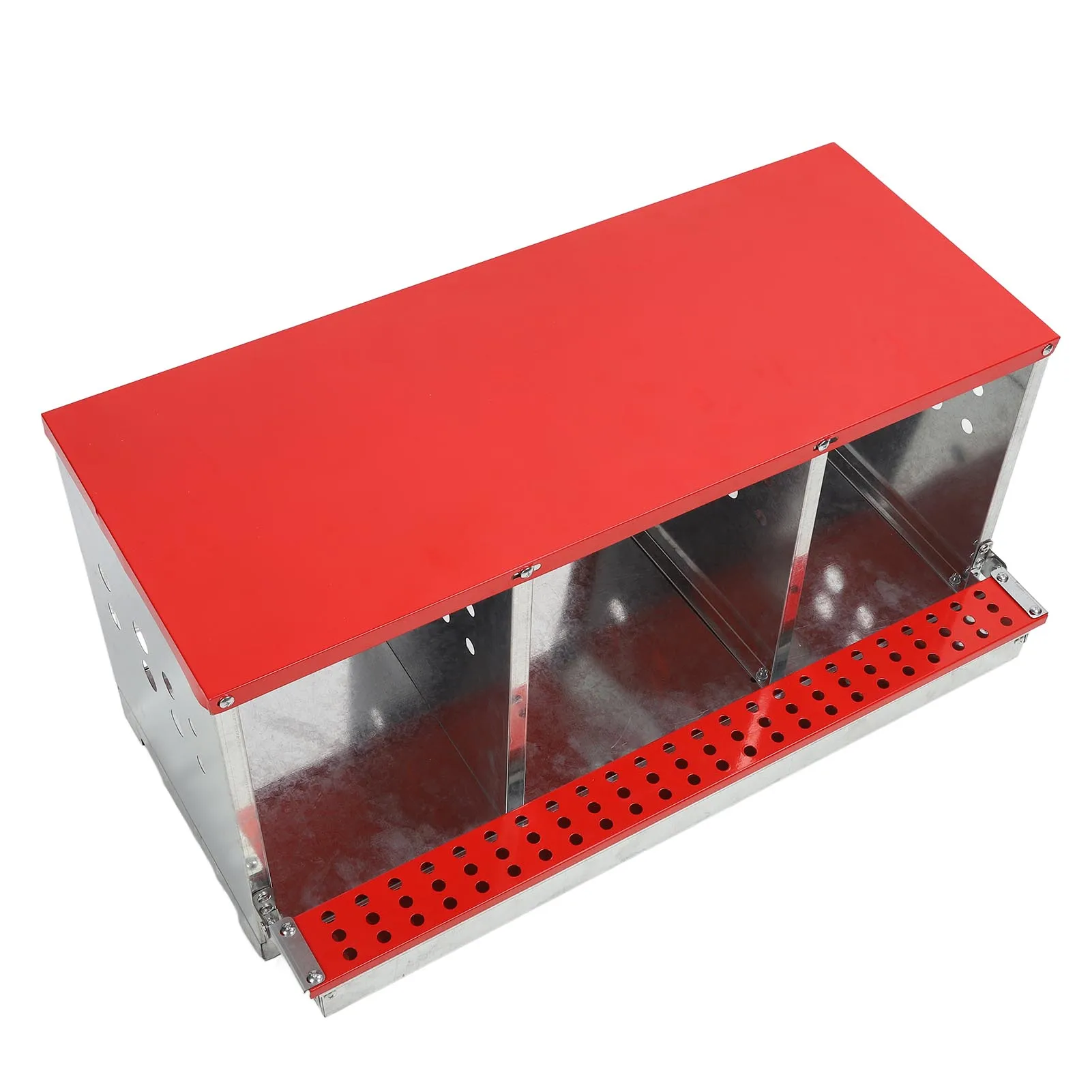 Chicken Nesting Box Hen Nesting Box 3 Compartment Well Ventilated Sturdy Hen Laying Box for Egg Collection