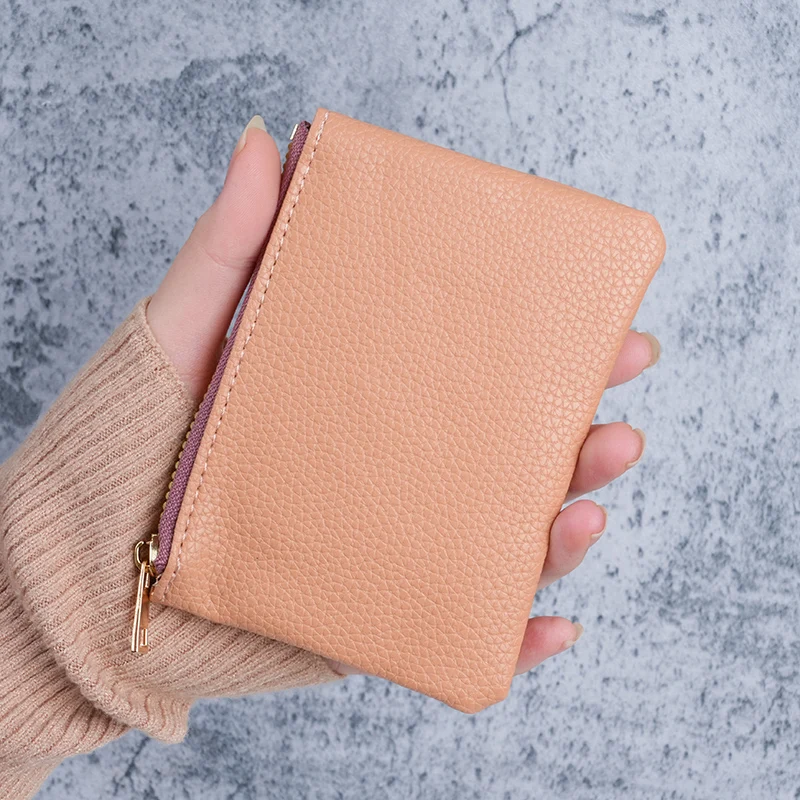 2026 New Mini Women's Wallet Compact Multi-Function Card Holder Money Clip Business Card Organizer Compact Wallet
