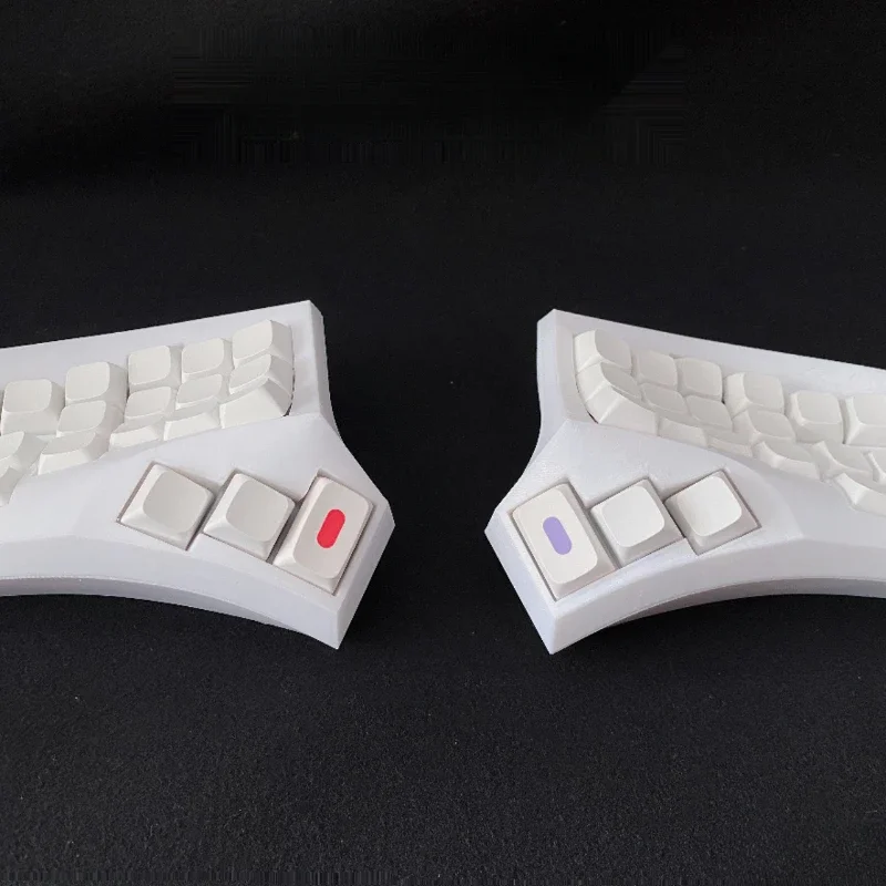 Custom Cygnus Curve Split Keyboard Kit 2.4G Wireless Single-mode Hot Plug Sofle Split Keyboard Kit Layout Prog Rammable VIA Key