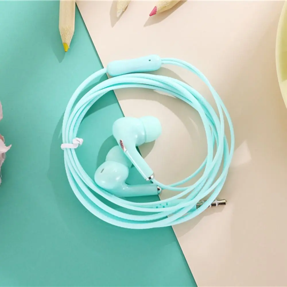Portable 3.5mm Earphones In Ear High Definition Wired Headset Noise Canceling Stereo InEar Microphone For Mobile Phones