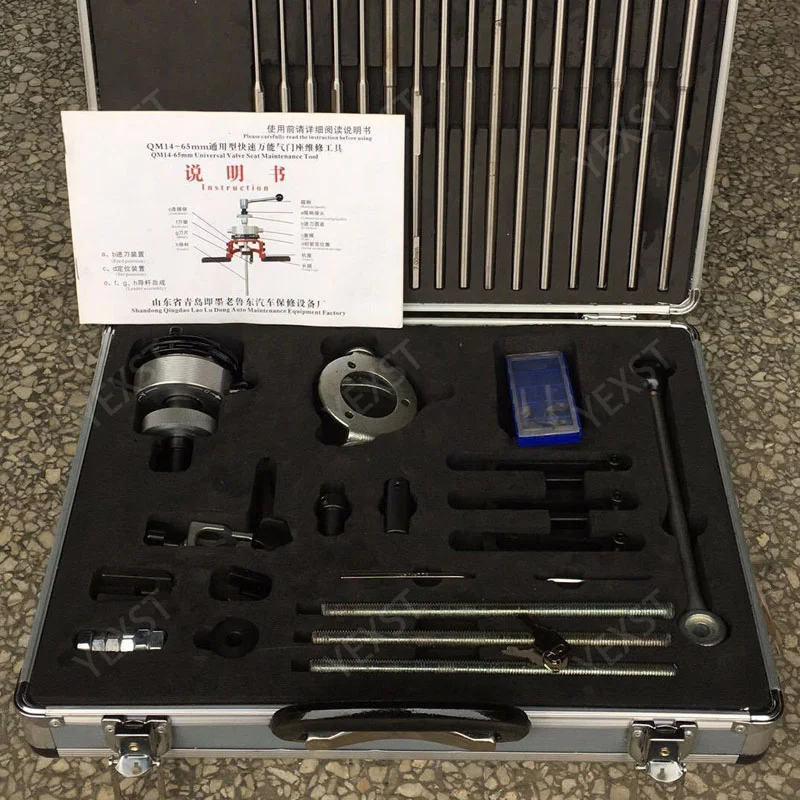 Alat Perbaikan Universal Valve Seat Cutter 62mm untuk Perawatan Mesin Motor Test Head Sander untuk Penggunaan Rumah dan Profesional QM18