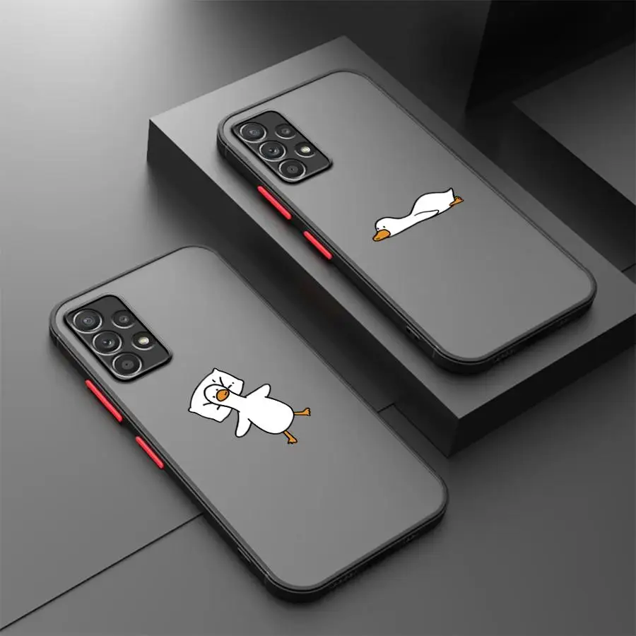 

Phone Cover Case for Samsung Galaxy A36 A17 A52 A52S A72 A14 A23 A56 A55 A34 A16 A15 A53 A35 A73 A33 A54 Simple And Cute Duck