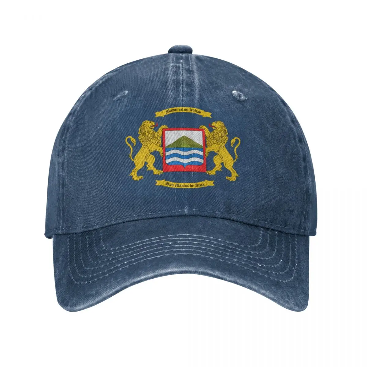 Coat Of Arms Of Arica Chile Baseball Cap Vintage Distressed Denim Headwear Men Women Outdoor Summer Unstructured Soft Hats Cap