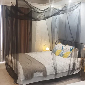 Mosquiteiro para cama de solteiro, decoração cama, adequado para quarto e jardim, dossel pendurado para camin ao ar livre 10 principais vendas rede mosquiteira king size - №1