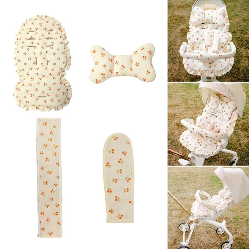 Baby Strollers Seat Cushion Comfortable Crotch Protector Sleeve for Various Strollers Soft Breathable and Easy to Clean A2UB