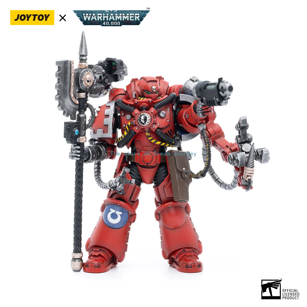 Figura de acción JOYTOY Warhammer 40K 1/18 Ultramarines Primaris Techmarine, figuras de anime, juguetes coleccionables