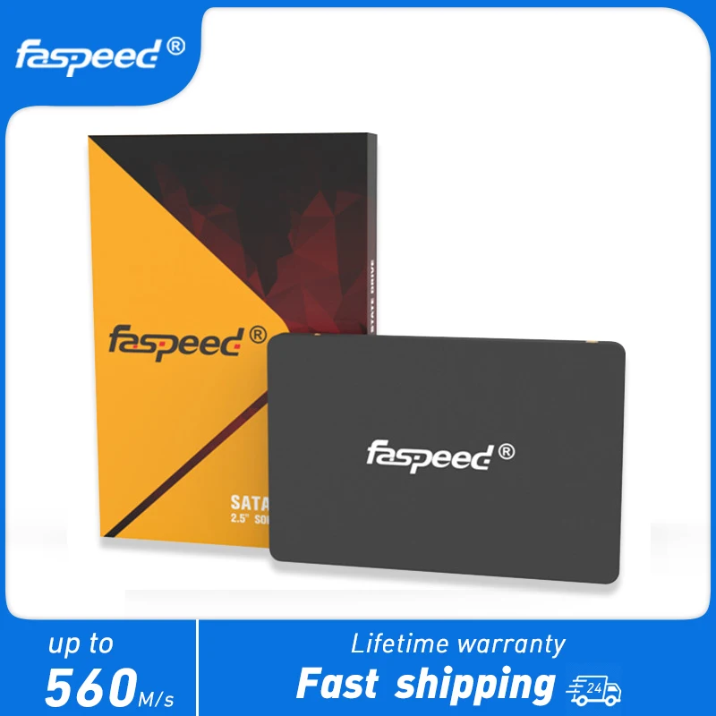 Faspeed 256GB SSD 1 TB 2.5 Sata3 Solid State Drive 512GB 128GB Hard Disk Laptop Sata 3 Internal HD 1TB 256 512 GB For PC Desktop