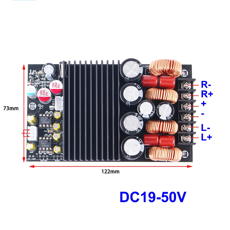 2*300W TPA3255 2*JRC4558D Stereo Digital Amplifier Board 2.0Ch PurePath Class D High Power Audio AMP