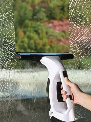Multifunctional Electric Cordless Window Cleaner Machine White Cordless Rechargeable Automatic Portable Glass Cleaner Tools