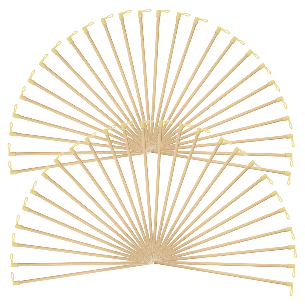 

100 Pcs Paper Lantern Toys Decorations Party DIY Kit Bamboo Sticks Wooden Lantern Handles Craft Sticks Festive