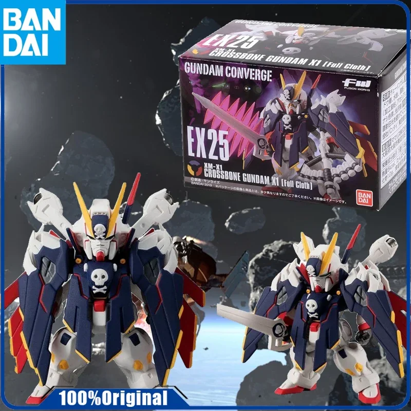 

.BandaiOriginal Genuine MODEL KIT ANIME FIGURE FW GUNDAM CONVERGE EX25 CROSSBONE GUNDAM X1 GUNPLA Фигурка игрушки для мальчика