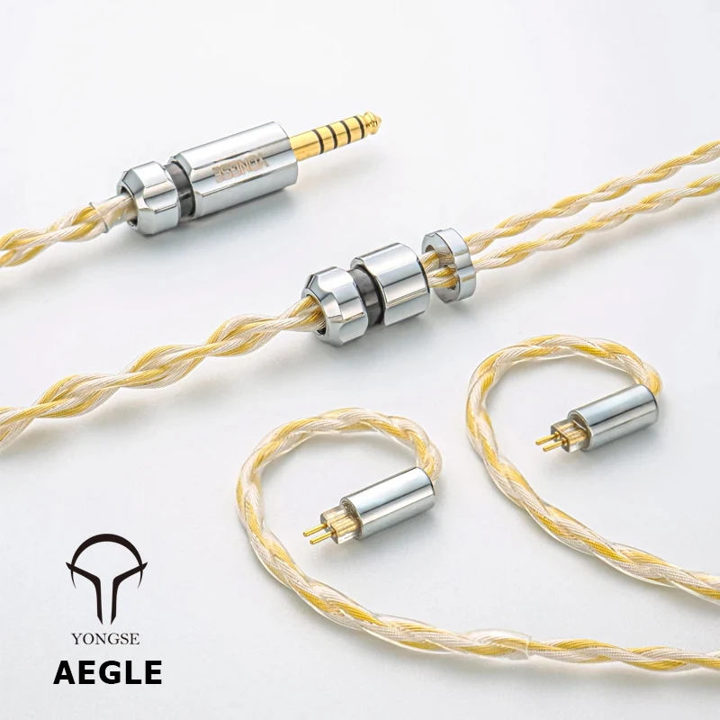 

Yongse Aegle Erytheia Hesperia HiFi IEMS Cable Furukawa Silver-Copper Alloy Thickened Layer & Military-Grade Bulletproof Wire