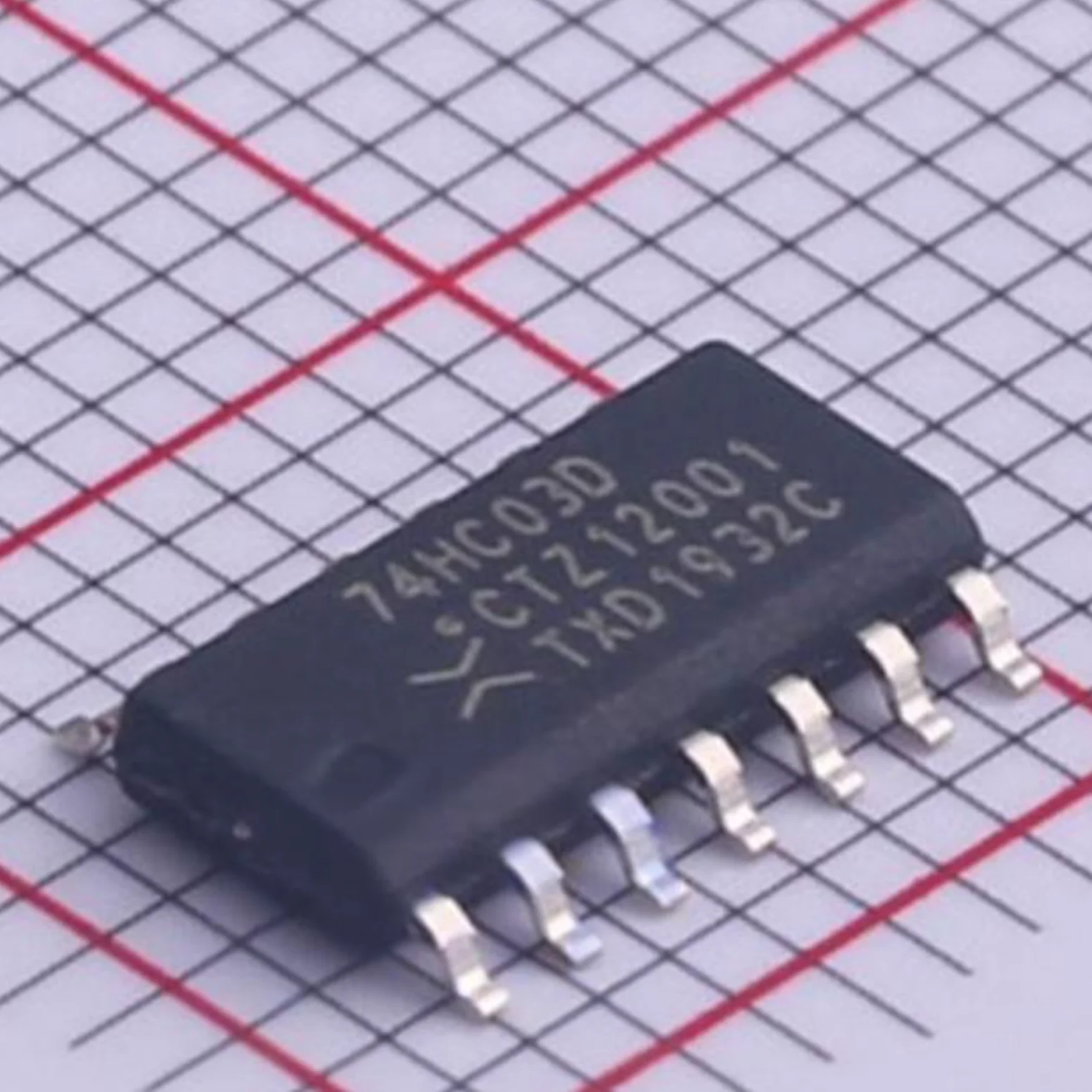 74HC03D,653 SOP14 SOIC14 SMD 14PIN NEW Original IC GATE NAND 4CH 2-INP Logic Gate with Non-Gate 4 Channels 2V~6V 2uA 74HC03D