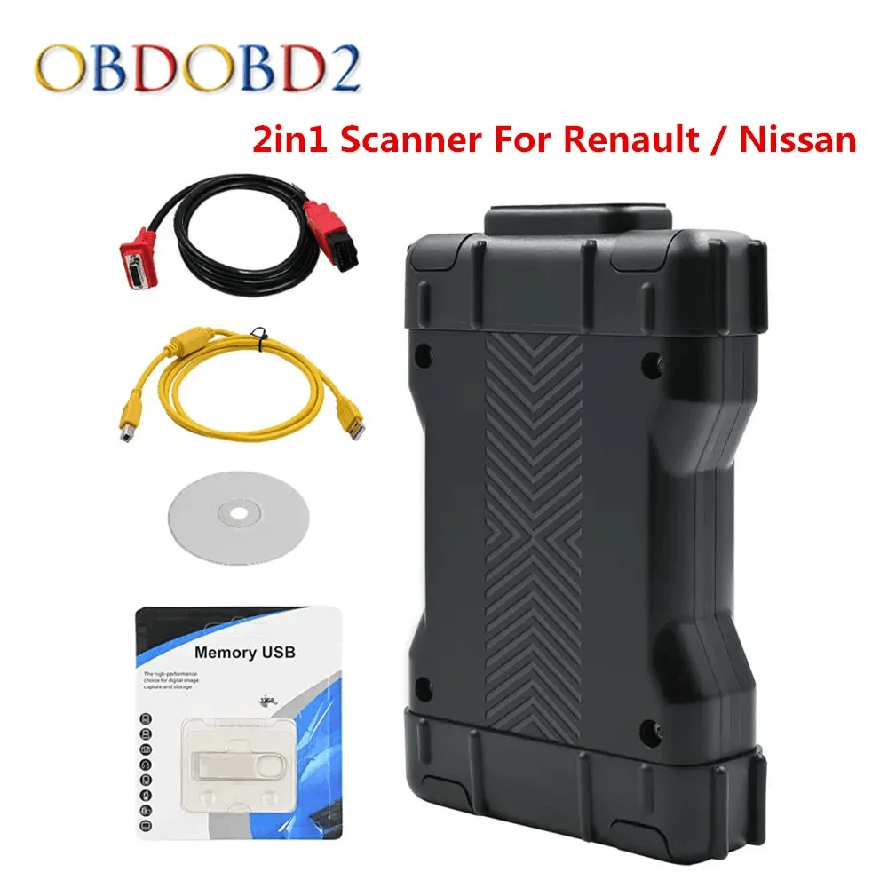 Hot CAN Clip 2 in 1 For Renault and Nissan OBD2 Diagnostic Interface CanClip V231 Consult 3 III Nissan Auto Self Diagnostic Tool