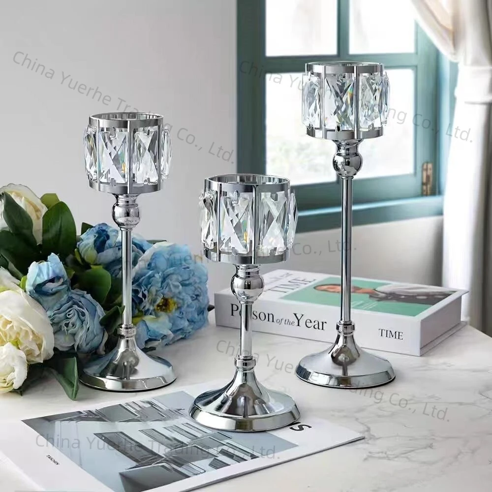 

Европейский золотой хрустальный подсвечник для дома, ювелирное украшение, подсвечник из кованого железа