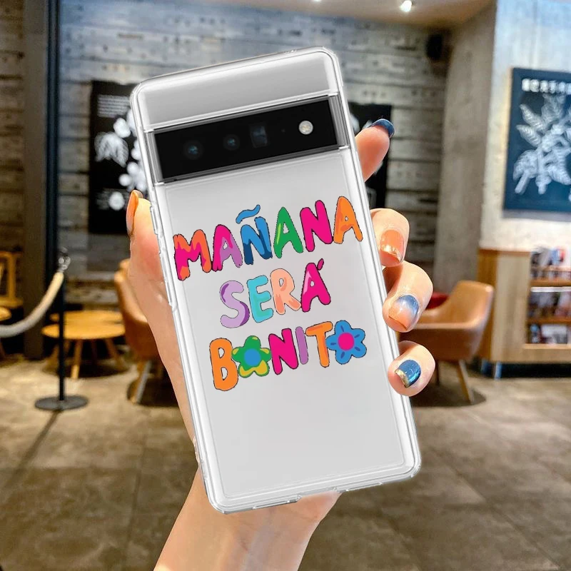 Letter Print Kangaroo Phone Case For Google Pixel 9 Pro XL 8 7 6 Pro 8A 7A 6A 5 4 5A 4A 3A XL 5G Silicone Soft Clear Cover