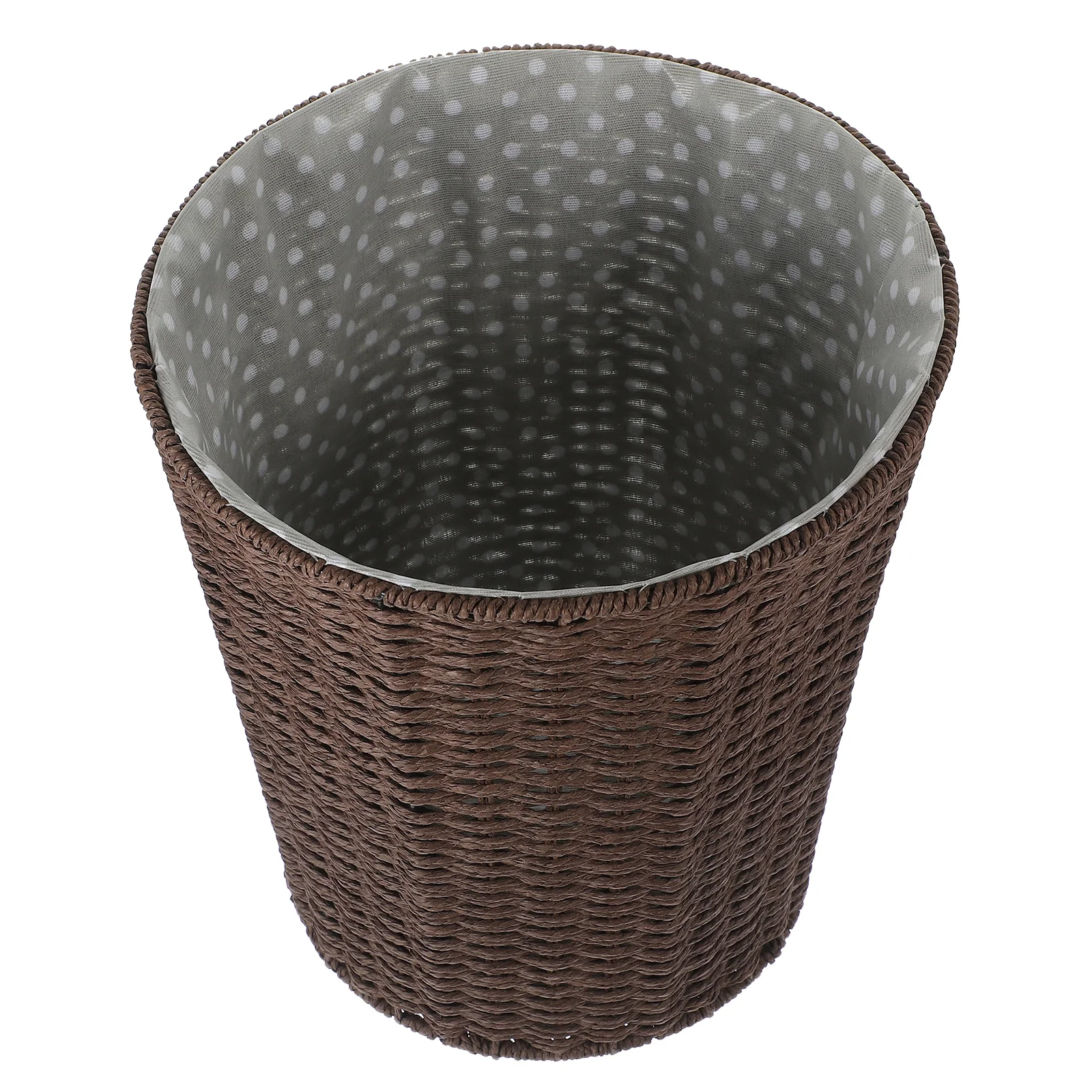 

Rattan Wastebasket Large Capacity Woven Storage Basket For Kitchen Living Room Bedroom Fruit Sundry Organizer Garbage Bin