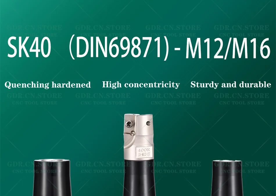GDR SK30 SK40 SK50 JT30 JT40 JT50 DIN69871 M10 M12 M16 70L 100L 120L Werkzeughalter Halterung Werkzeugsicherung Zahnspannzange Spannzangen – Detail 1