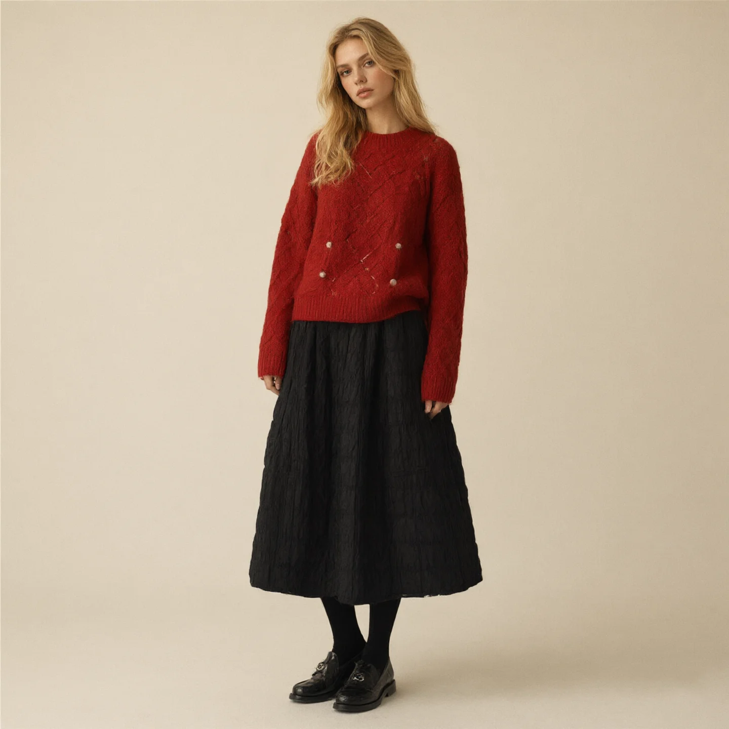 Womens White Midi Skirt Soft Cotton High Waist A Line Long Skirt Comfortable Casual Daily Wear Elegant Plus Size Aesthetic Skirt