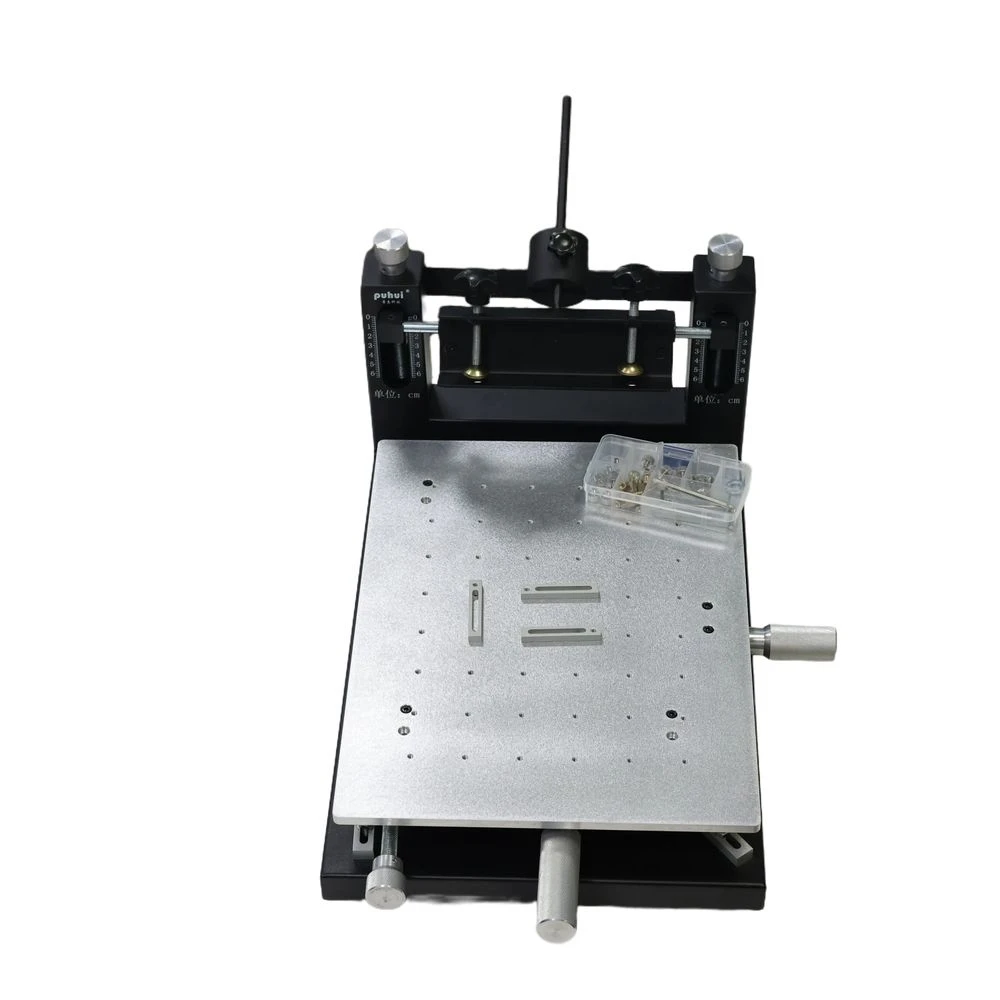 

PUHUI Tilting Screen Printer for Small Batch SMT, Quick PCB Alignment, Screw Height Control 300*400MM