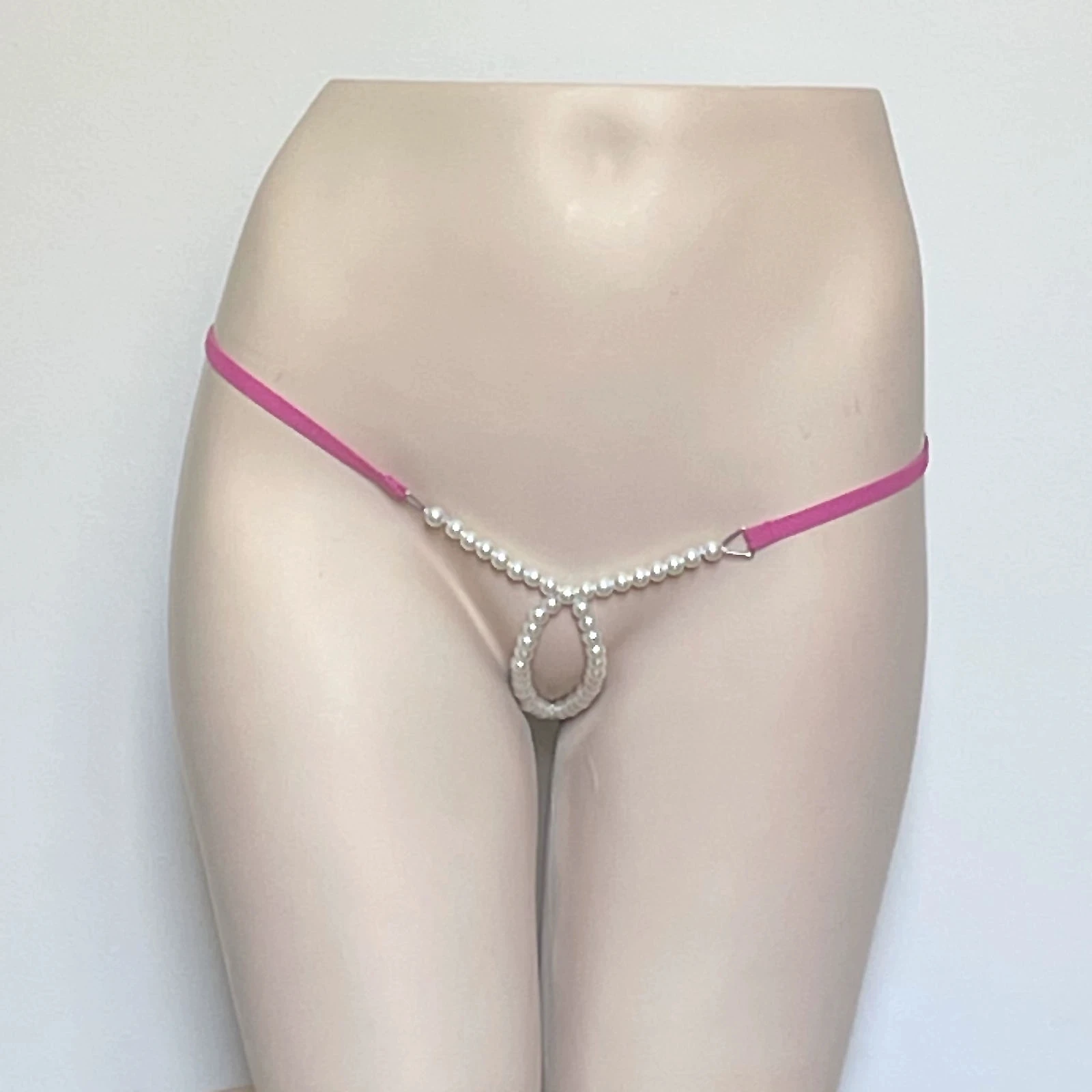 DEKA Elastische Ouvert-Slips für Frauen, sexy Perlen-G-String-Tangas, Unterwäsche, Nachtwäsche, erotische Höschen