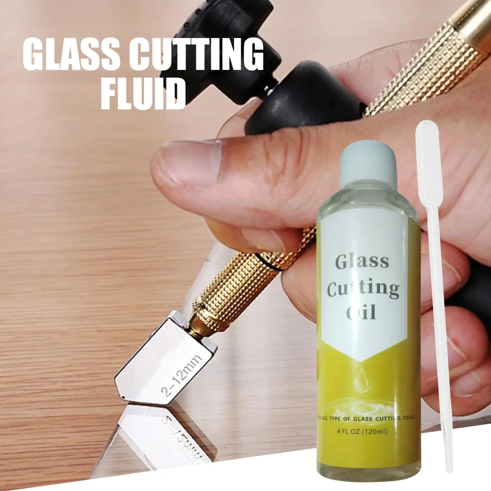 120ml Cutting Oil For Stained Glass Cutter Oil Multipurpose Mirrors Cutting Reduce scratches Tool Fluid Craft Supply for Art