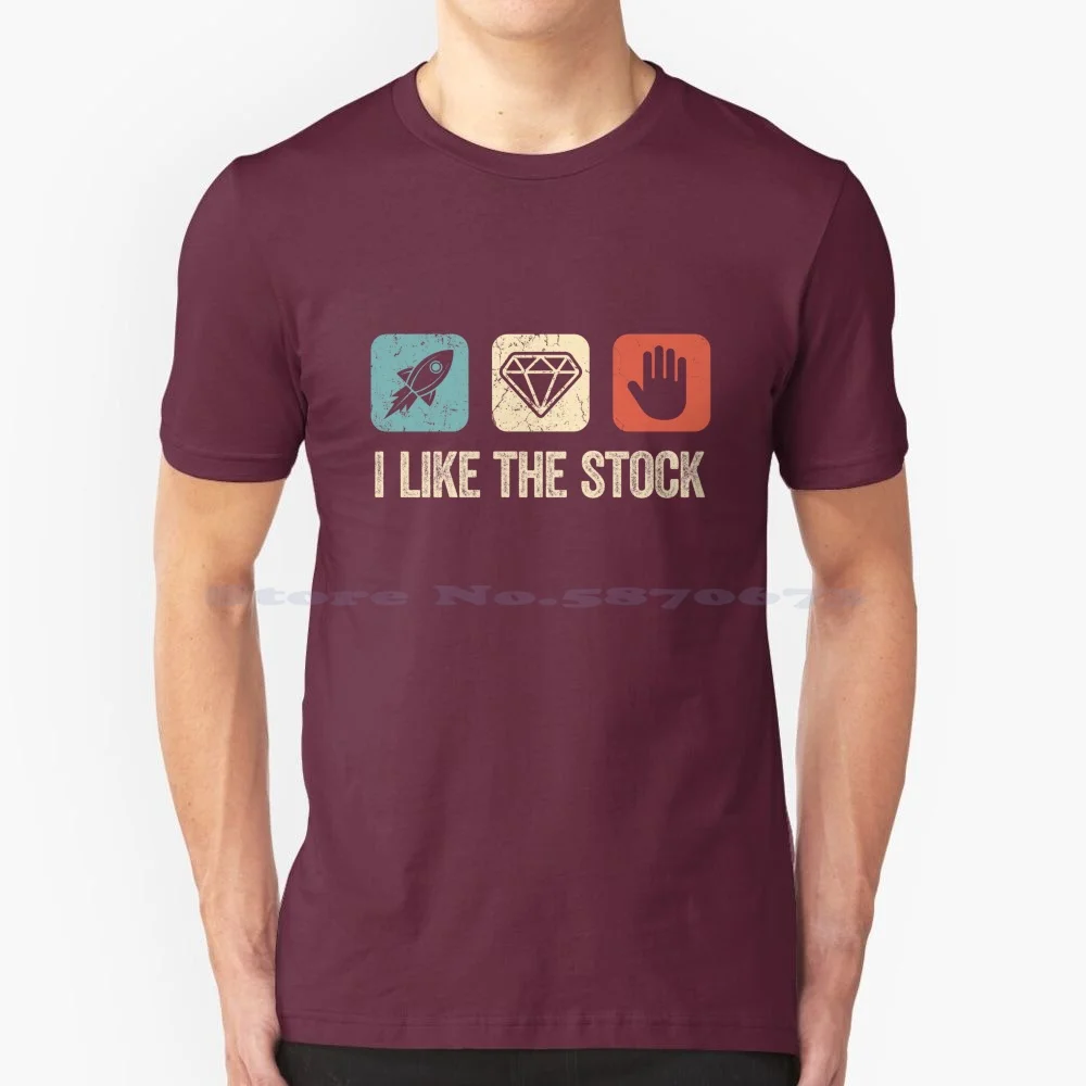 Diamond Hands I Like The Stock! Funny Amc Stock Trader , Gme Stock Investor , Stock Market Investor Funny Gift T Shirt 100%