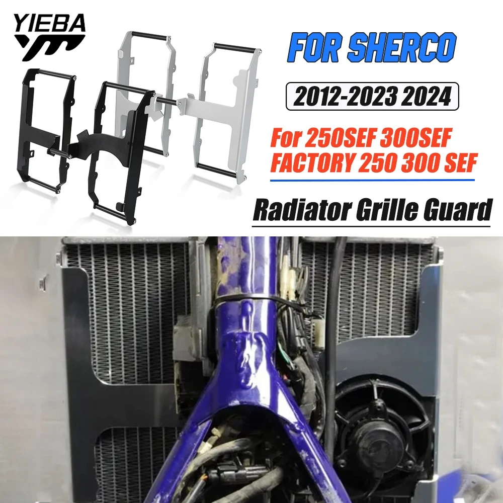

Motocycle Radiator Grille Cover Water Tank Guard Protection FOR SHERCO 250SEF 300SEF FACTORY 250 300 SEF 2012-2022 2024 2023