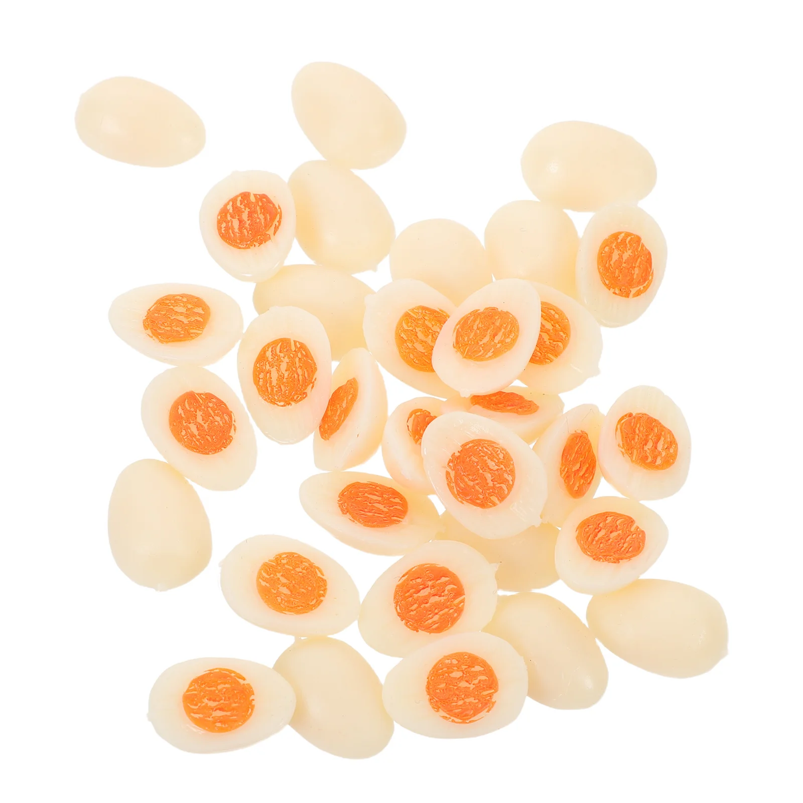 30pcs Realistic Fake Food Miniature Boiled For Kids Pretend Play Kitchen Dollhouse Decor Montessori Style Learning Set Faux