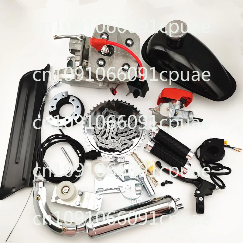 2 Stroke 110cc Bicycle Engine Kit Electric Bicycle 52mm Cylinder Bore YX110