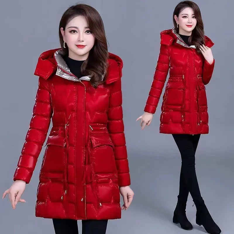 Large Size 5XL Women Cotton Padded Jacket Clothes Medium Long Styles Female Cotton-padded Clothes Ladies Warm Cotton Padded Coat