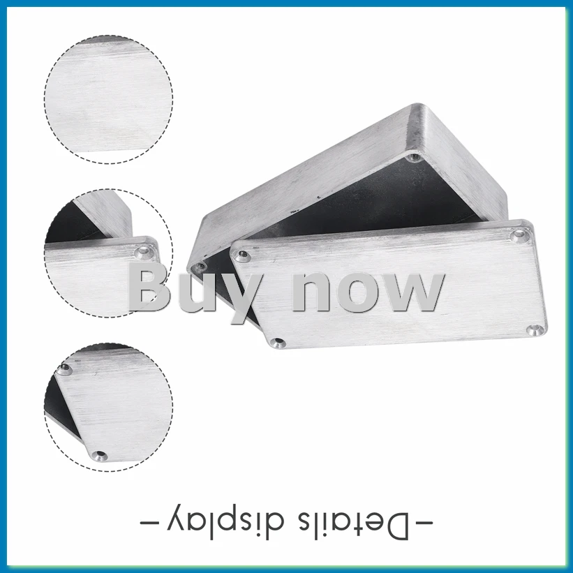 5 Pcs Guitar Effects Pedal Aluminum Stomp Box Enclosure for DIY Guitar Pedal Kit 1590B-A55K
