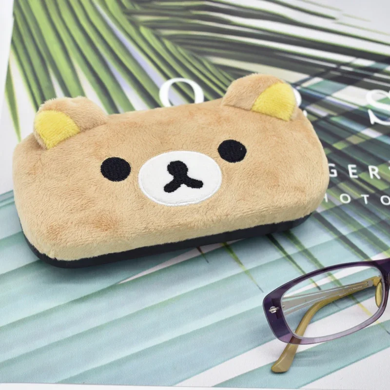 Rilakkuma Urso Óculos De Pelúcia Caso, Desenhos animados Anime Óculos De Sol Organizador, Bonito Kawaii Box, Óculos Óculos Casos