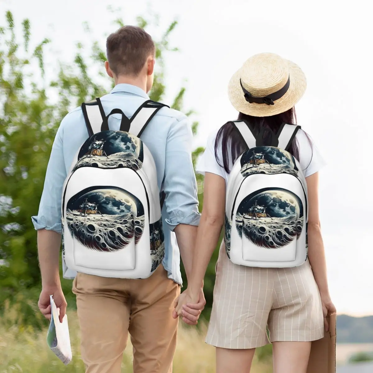 

Cratered Haven Backpack Student Boys Girls BookBag Children School Bag Laptop Shoulder Bags for Men Women