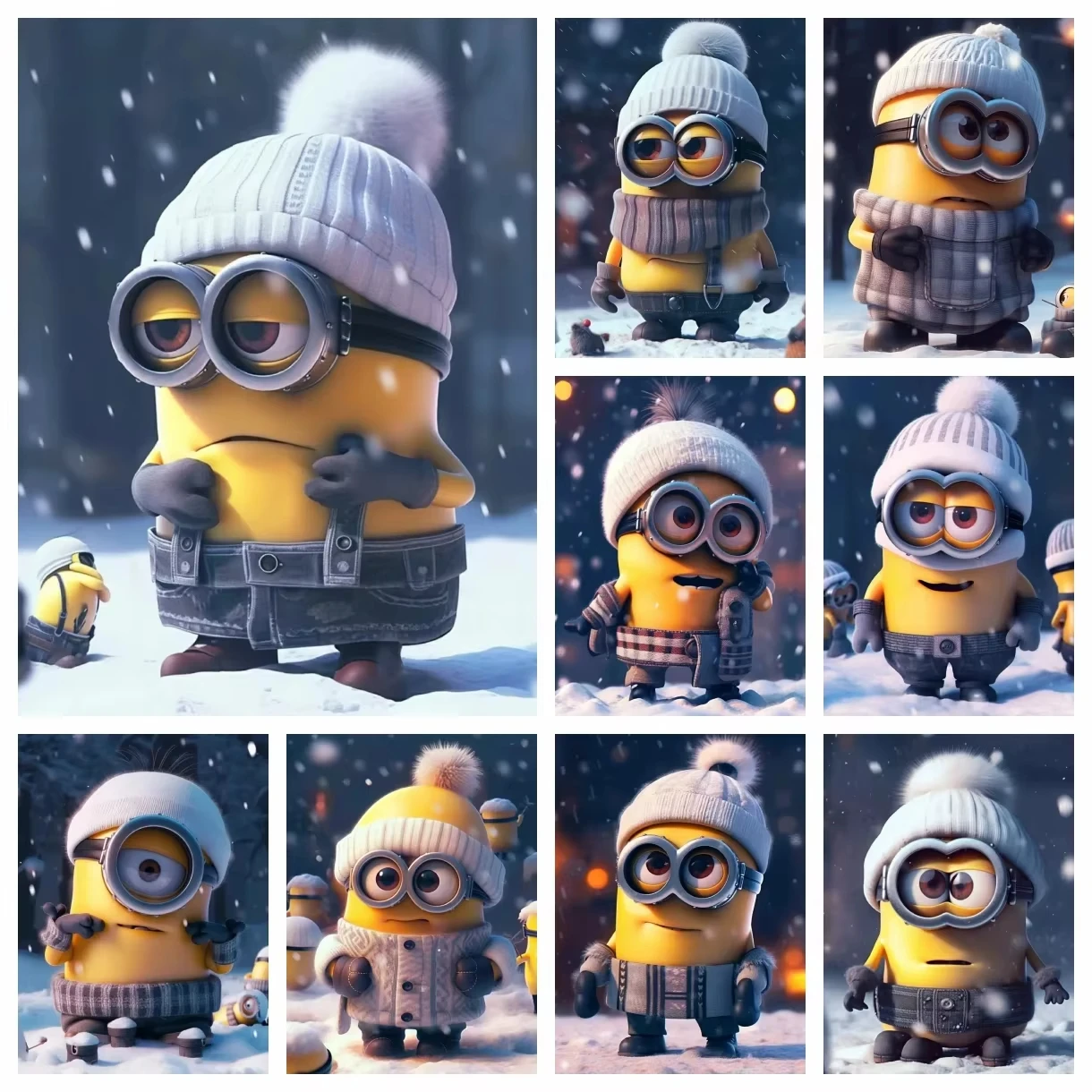 

Картина маслом по номерам, комплект американской анимации, миньоны, украшение для дома, картина, настенная спальня, декор для комнаты, подарок, безрамный