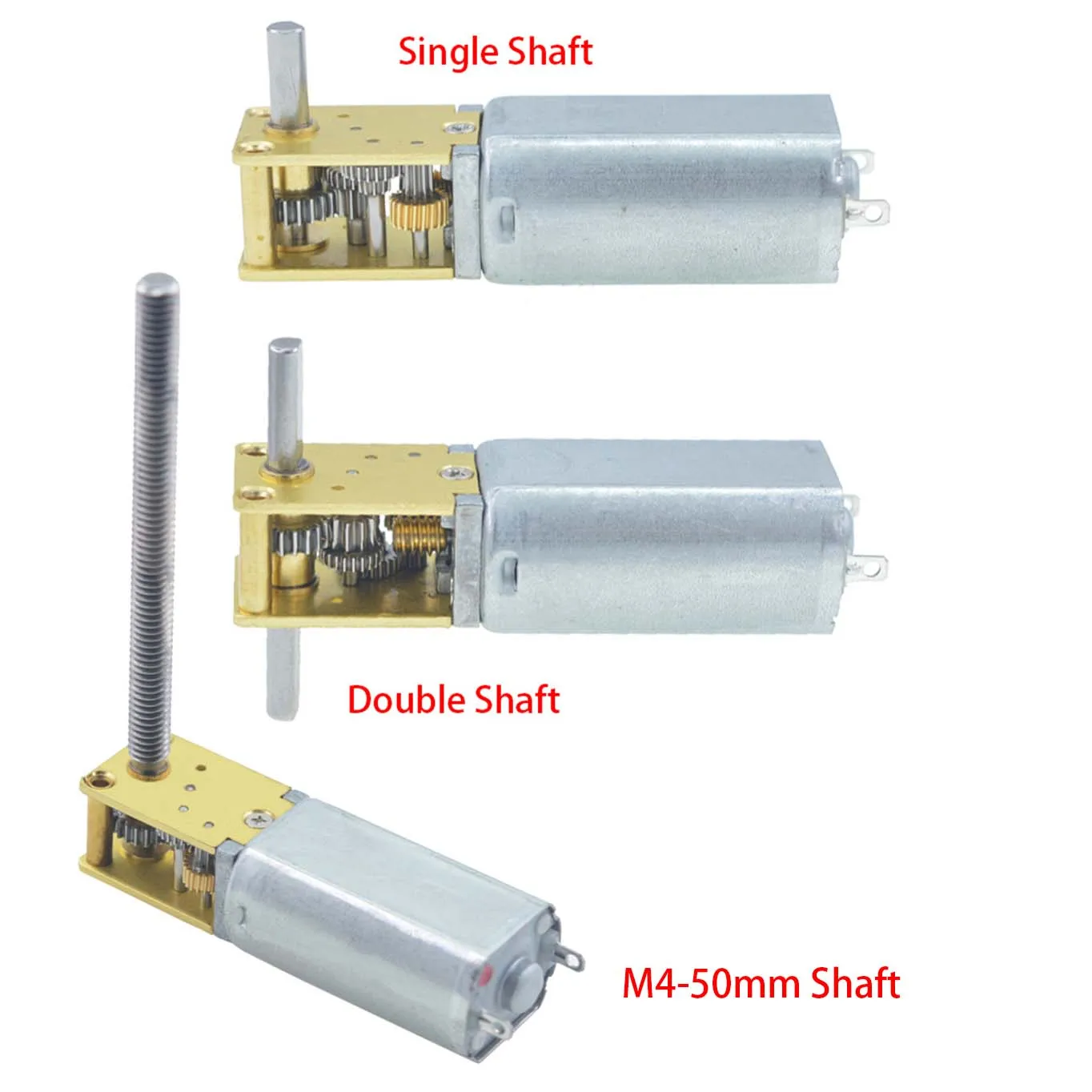 1218-050 Micro Metal Gear Motor DC 3/6/12V Low Speed High Torque Self Locking Turbo Worm Gear Reduction Motor Reducer Gearbox